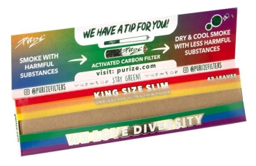 PURIZE® RAINBOW King Size Slim 50er Box